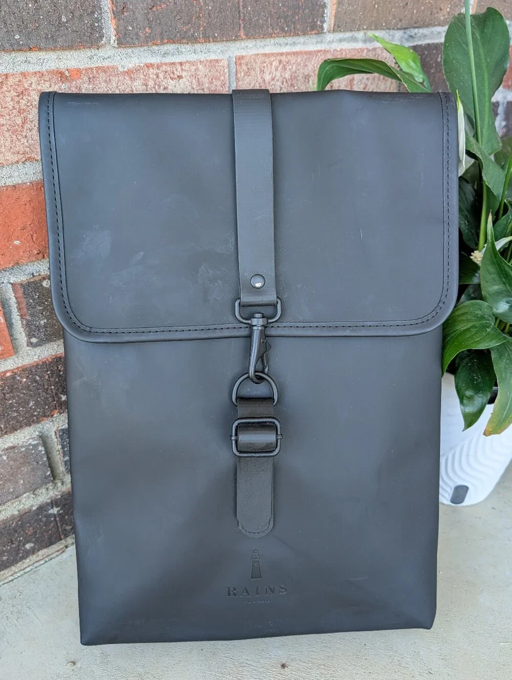 🖤EUC RAINS Backpack Unisex Rubber Silicone Waterproof Adjustable Backpack, 🖤